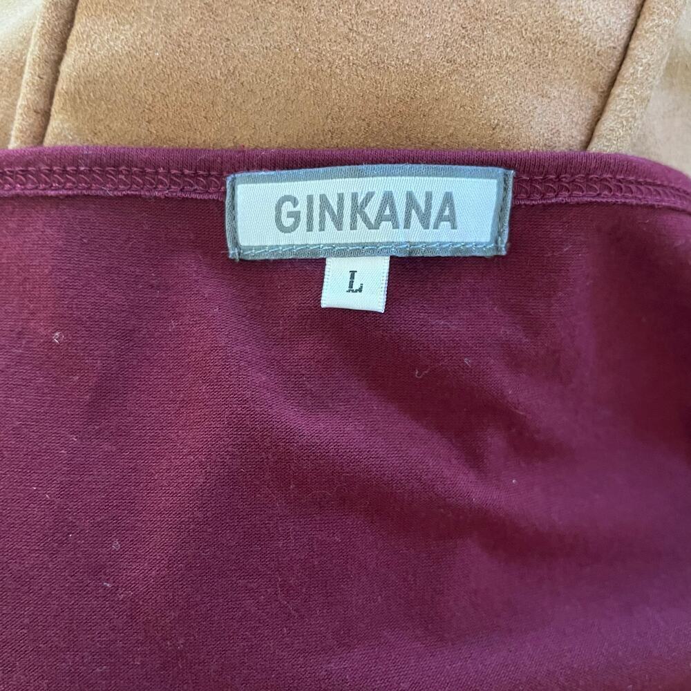 Ginkana Red Maxi Dress, 3 Tier, Large - Picture 4 of 5